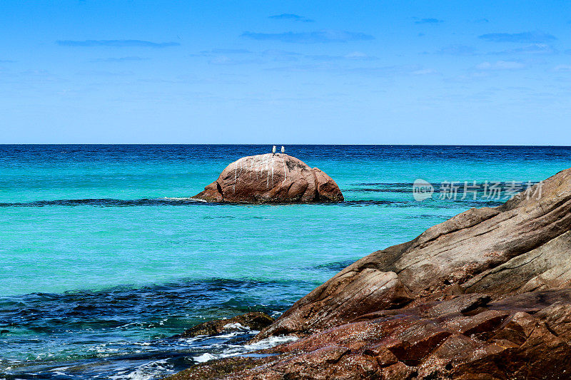 Dunsborough Meelup海滩。西澳大利亚珀斯